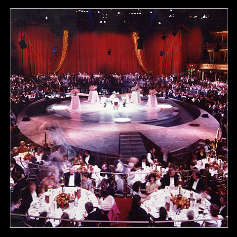 Handrail panels for a concert at the Royal Albert Hall